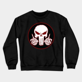 Tactical Skull Middle Finger Crewneck Sweatshirt